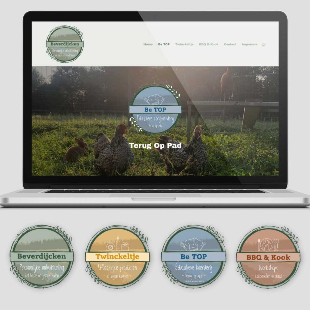 Educatieve Zorgboerderij Beverdijcken Bladel - Webdesign - Website - Logo - Ontwerp - Design | portfolio versID