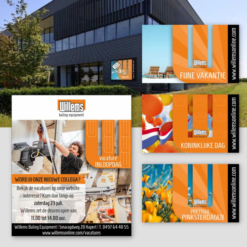 Willems Baling Equipment - Visuals - Vacature - Advertentie | portfolio versID