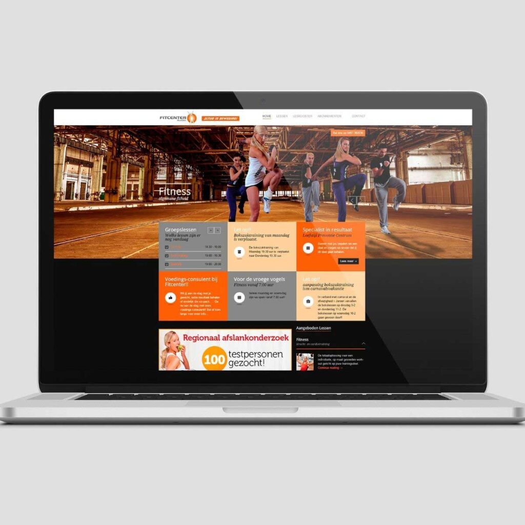 Fitcenter Bladel - Website - Webdesign | portfolio versID