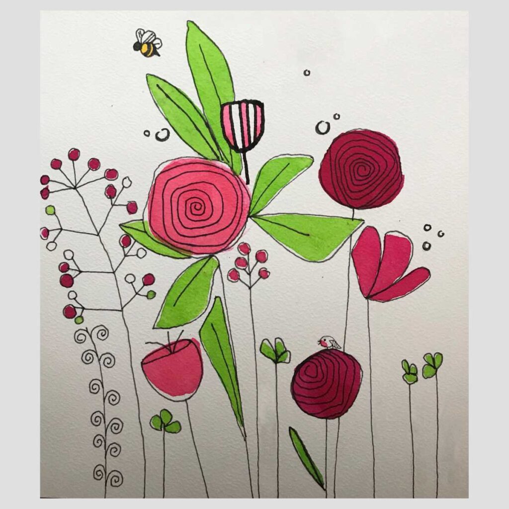 Illustratie - Mixed Media - Bloemen - Flowers | portfolio versID