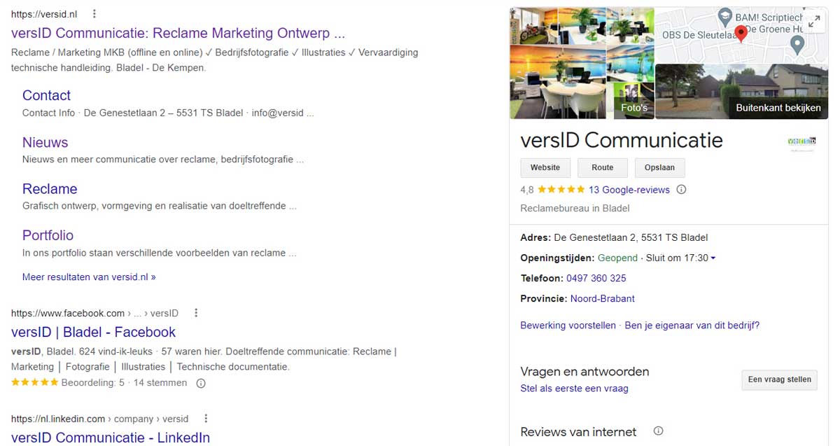 AAN DE SLAG MET GOOGLE BEDRIJFSPROFIEL visual data 6