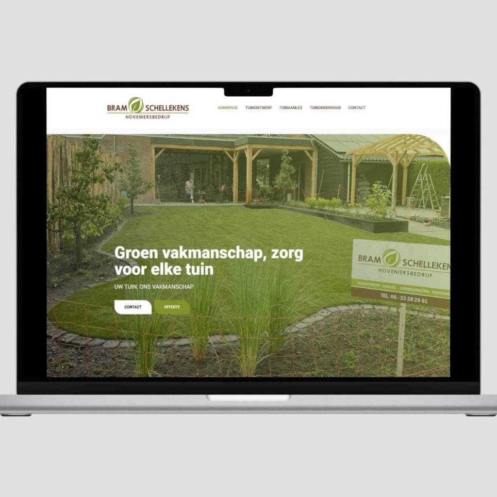Bram Schellekens Hoveniersbedrijf - Website | Portfolio versID Communicatie