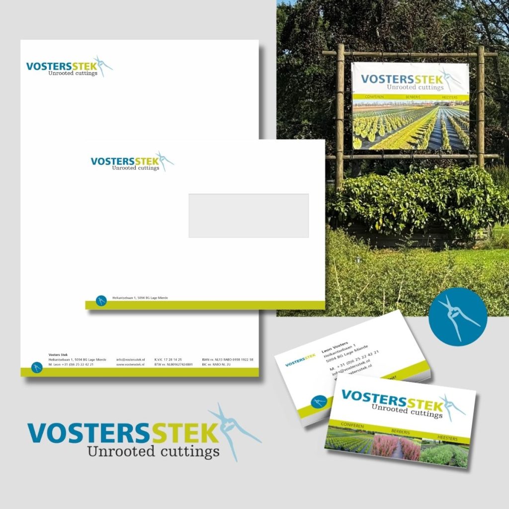 Vosters Stek | Logo design - Huisstijl - Branding - Signing - Bedrijfskleding